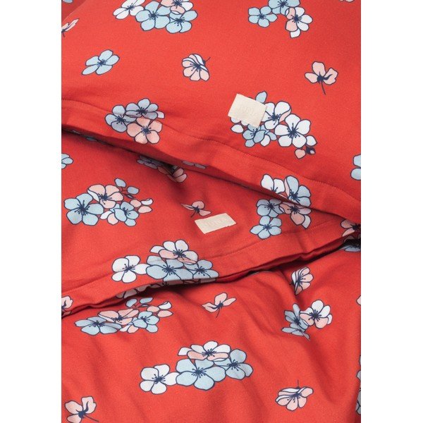 Dvigulė/itin ilga patalynė raudonos plytų spalvos iš satino medvilnės 200x220 cm Grand Pleasantly – JUNA-image-3