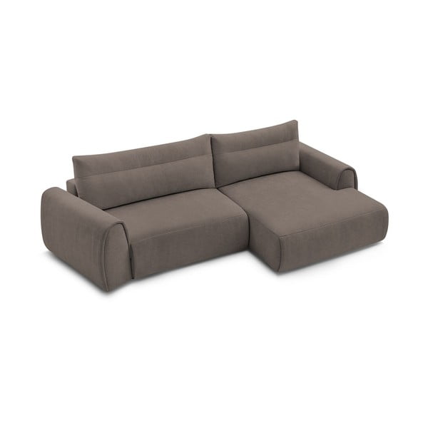 Kampinė sofa rudos spalvos Aden – Bobochic Paris-image-4