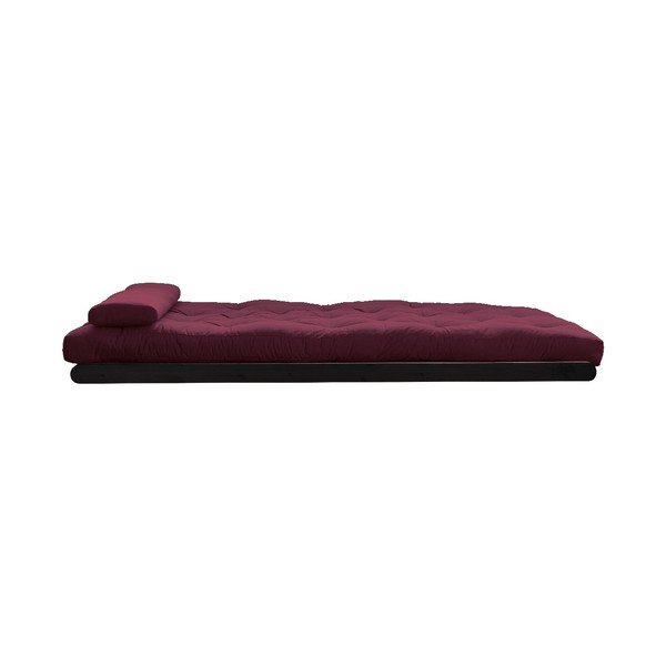 Dviejų vietų kintamas gultas Karup Design Figo Black/Bordeaux-image-4