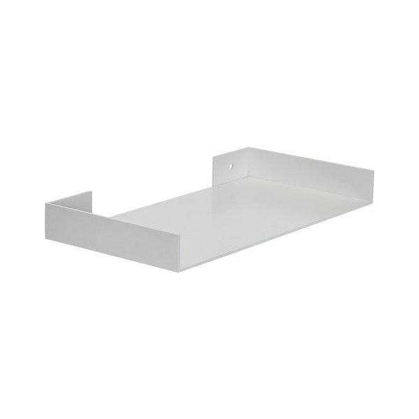 Šviesiai pilkos spalvos iš metalo sieninė lentyna 30 cm Sheets – Hübsch-image-3
