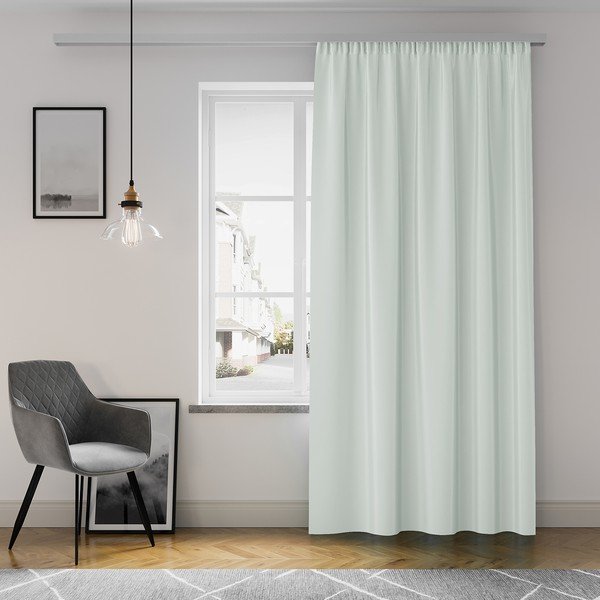 Šviesiai pilka užuolaida AmeliaHome Pleat, 140 x 250 cm-image-1