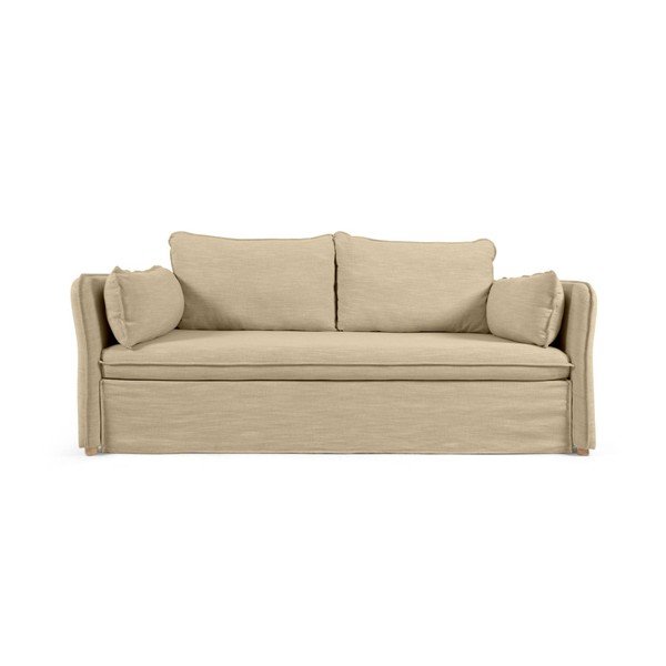 Smėlio spalvos sulankstoma sofa 210 cm Tanit – Kave Home