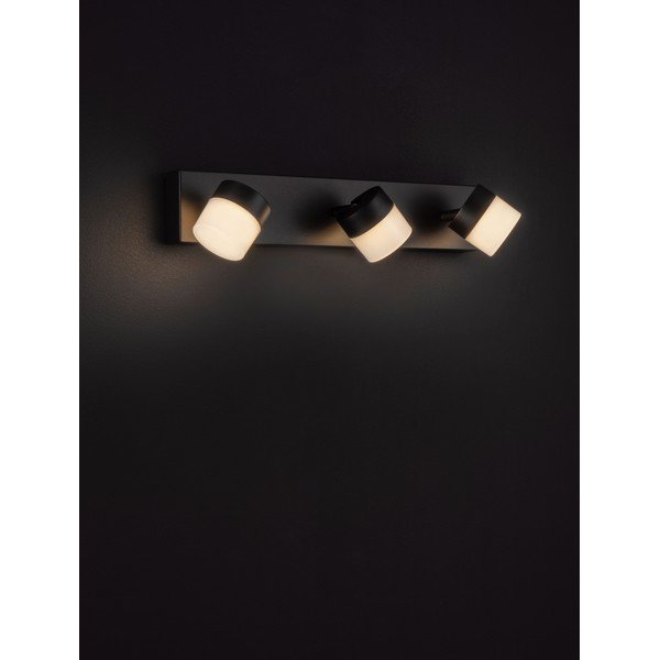 Matinės juodos spalvos iš aliuminio sieninė lempa LED Teko – Nova Luce-image-3