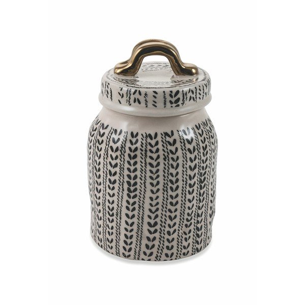 Juoda akmens masės stiklinė, maža Villa d'Este Masai, aukštis 19 cm-image-1
