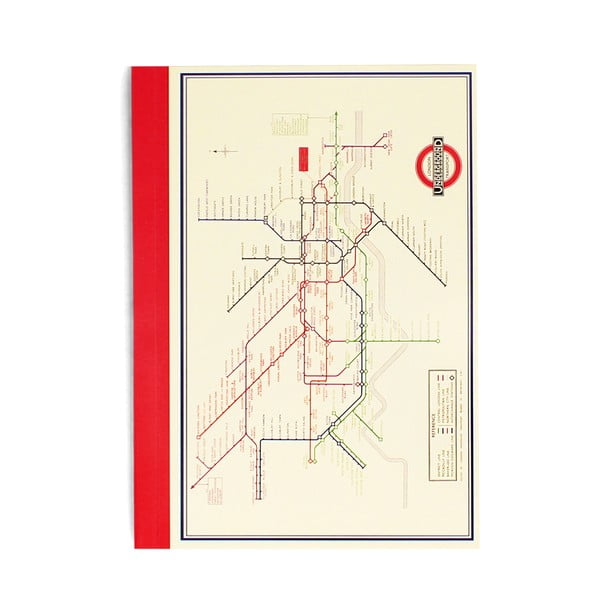 Užrašinė 60 psl. A6 Heritage Tube Map – Rex London