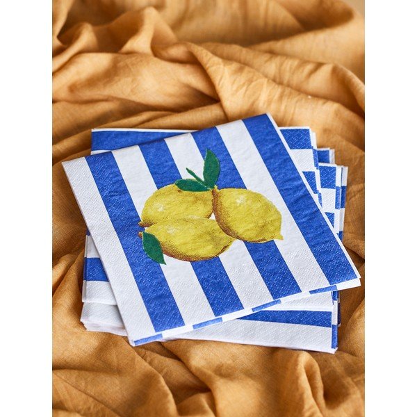 Iš popieriaus servetėlės 20 vnt. 33x33 cm Limone – Bloomingville-image-1