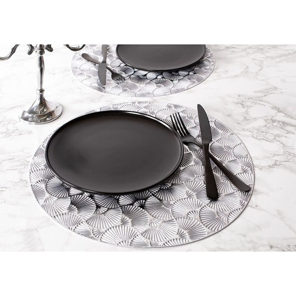 Sidabro spalvos padėkliukas Tiseco Home Studio, ⌀ 38 cm-image-1