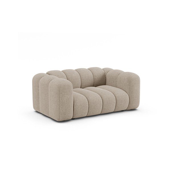 Smėlio spalvos sofa iš šenilinio audinio 170 cm Lupine – Micadoni -image-1