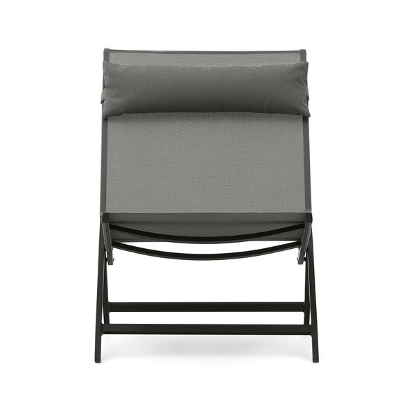 Metalinis sodo krėslas pilkos spalvos Canutells – Kave Home-image-2