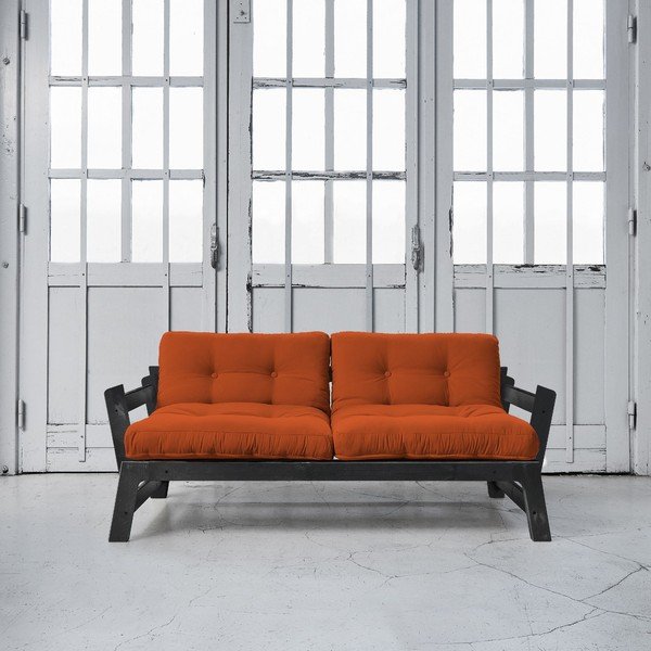 Sofa lova "Karup Step" juoda/apelsininė-image-1