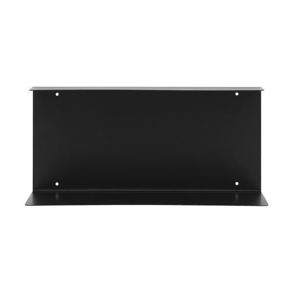 Juodos spalvos iš metalo kelių aukštų sieninė lentyna 18 cm Lille – House Nordic