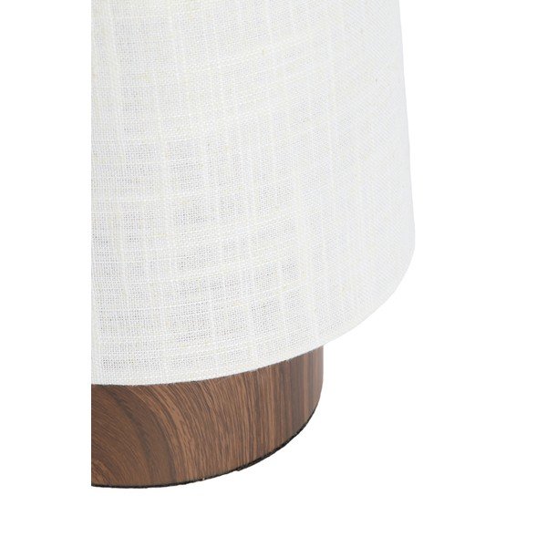 Kreminės spalvos iš metalo stalinis šviestuvas (aukštis 42 cm) su tekstiliniu gaubtu Howie – Light & Living-image-2