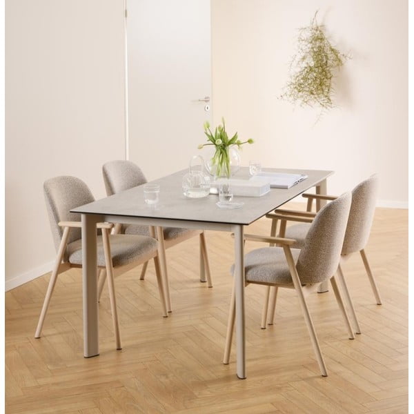 Valgomojo kėdė smėlio spalvos Leo – Actona-image-1