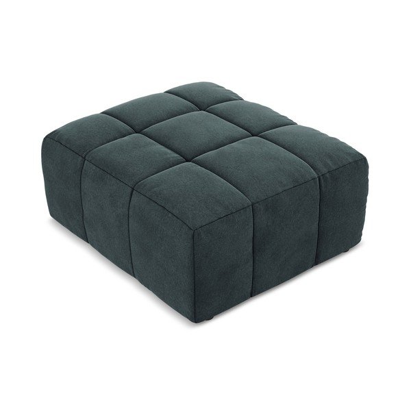 Mėlynos spalvos taburetė iš velveto Aloha – Makamii-image-2