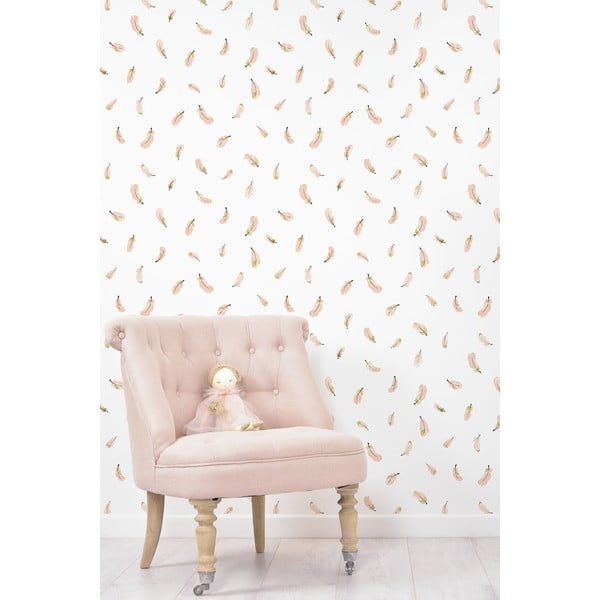 Vaikiški tapetai 10 m x 50 cm Gold Feathers – Lilipinso-image-2