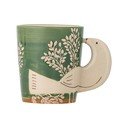 Žalios spalvos iš keramikos puodelis kapučino 260 ml Hezha – Bloomingville