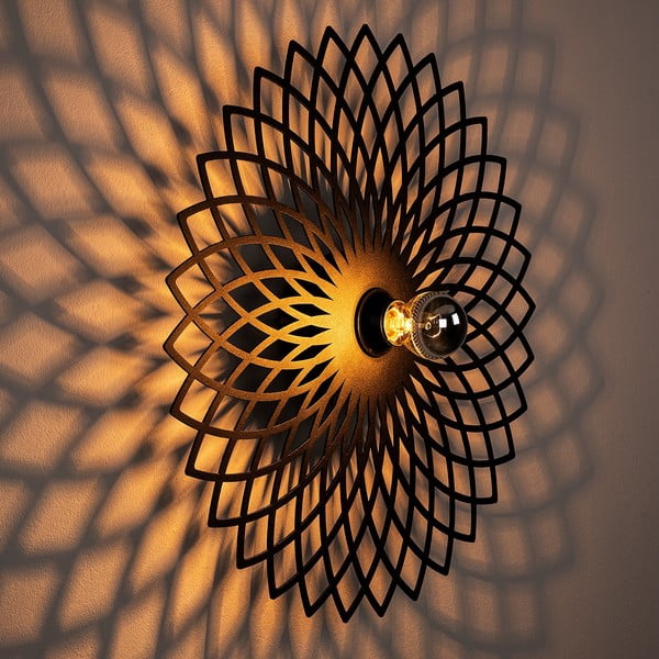 Sieninė lempa juodos spalvos Fellini – Opviq lights-image-1