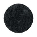 Antracito spalvos apvalios formos kilimas ø 160 cm Fluffy – Ayyildiz Carpets