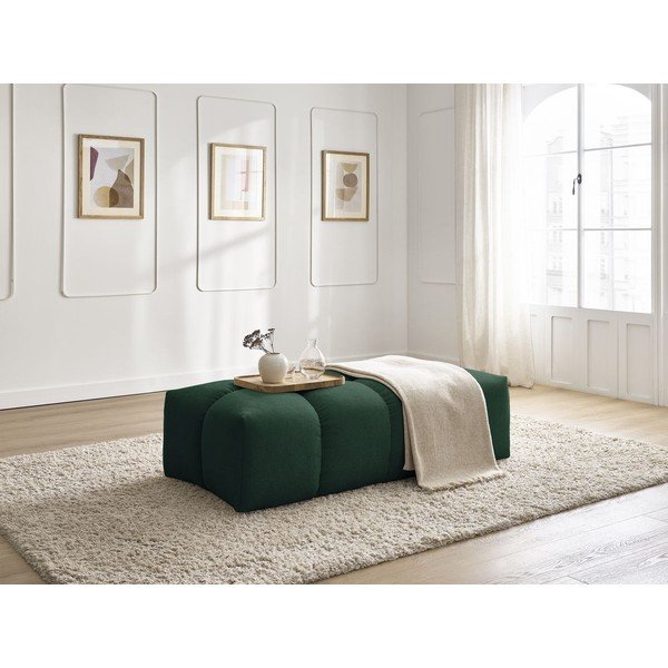 Žalios spalvos iš šenilinio audinio taburetė Everest – Bobochic Paris-image-4