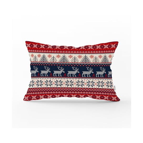 Kalėdinis pagalvės užvalkalas Minimalist Cushion Covers Blue Nordic, 35 x 55 cm