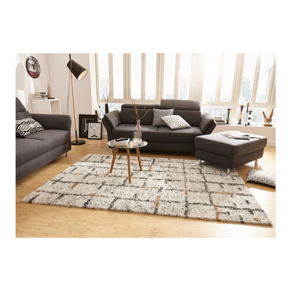 Kreminis kilimas Mint Rugs Tinklelis, 160 x 230 cm-image-3