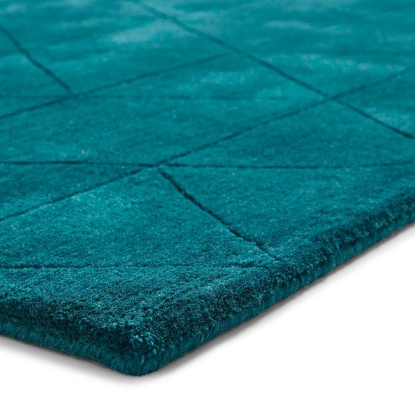 Tamsiai žalios spalvos vilnos kilimas Think Rugs Kasbah, 120 x 170 cm-image-4