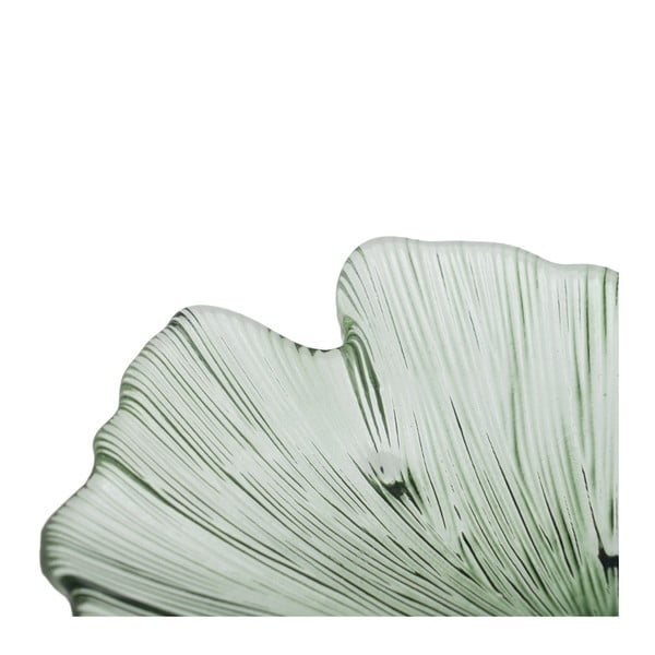 Iš stiklo dekoratyvinis padėklas 16x17 cm Gingko – Ixia-image-4