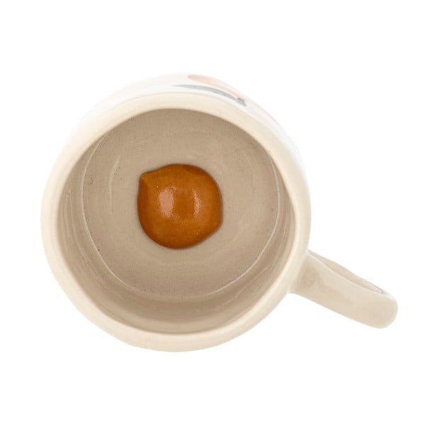Iš akmens masės puodelis baltos spalvos/oranžinės spalvos 230 ml Agnes – Bloomingville Mini-image-2