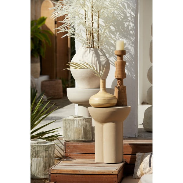 Iš metalo apvalios formos šoninis stalas ø 46 cm Mikola – Light & Living-image-1