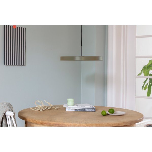 Kabantis šviestuvas šviesiai rudos spalvos LED ø 43 cm su metaliniu gaubtu Asteria Medium – UMAGE-image-3