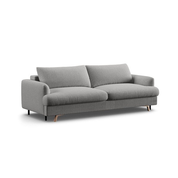 Pilkos spalvos sulankstoma/su sandėliavimo vieta sofa 233 cm Naomi – Micadoni 