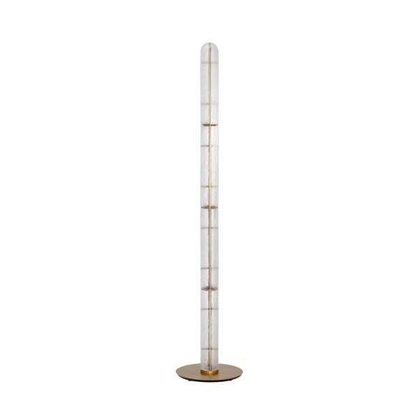 Žalvario spalvos iš metalo pastatomas šviestuvas LED (aukštis 165,5 cm) su stiklo gaubtu Gloree – Nova Luce