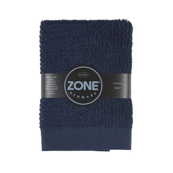 Tamsiai mėlynas rankšluostis Zone Classic, 70 x 50 cm