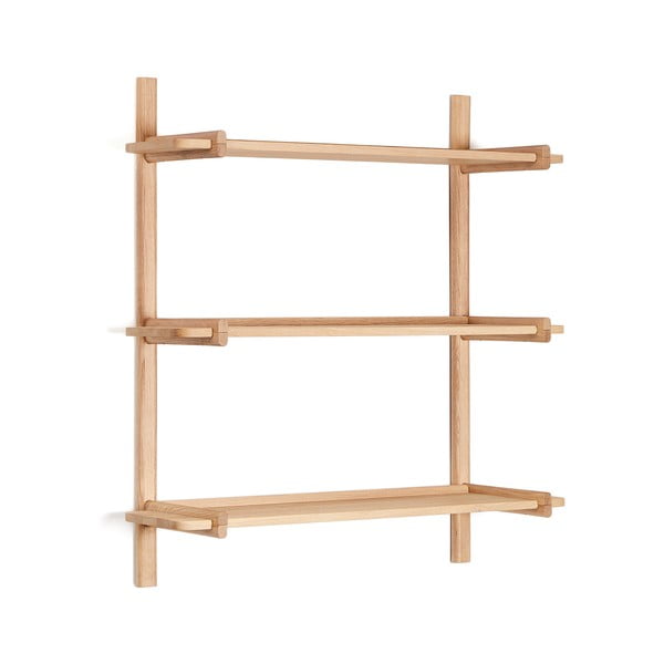 Iš ąžuolo masyvo modulinė lentyna natūralios spalvos 90x98 cm Sitra – Kave Home