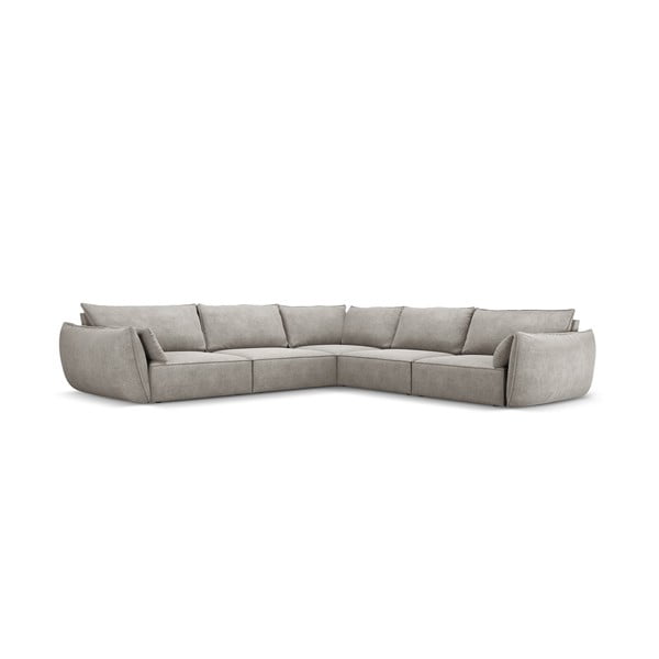 Šviesiai pilka kampinė sofa (kintama) Vanda - Mazzini Sofas-image-2