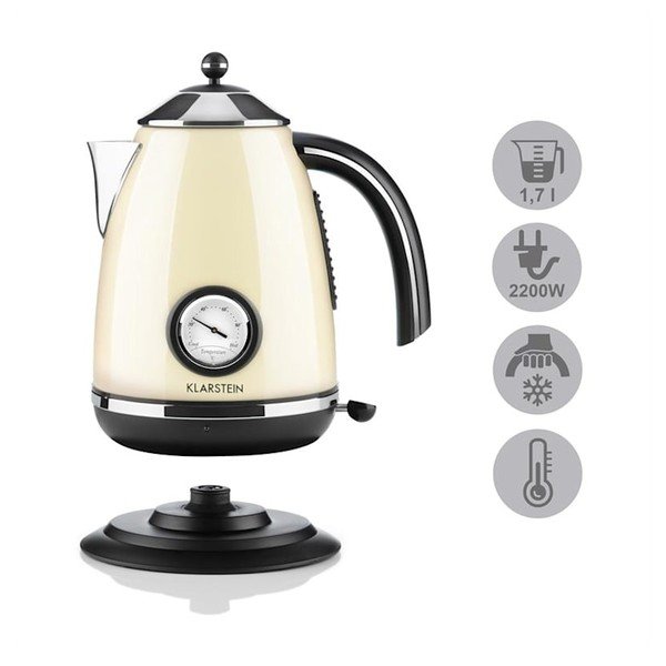 Smėlio spalvos virdulys Klarstein Aquavita Chalet-image-3