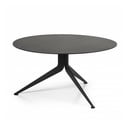 Juodos spalvos iš metalo apvalios formos kavos staliukas ø 78 cm Daley – Spinder Design