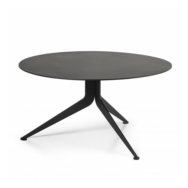 Apvalios formos kavos staliukas iš metalo juodos spalvos ø 78 cm Daley – Spinder Design