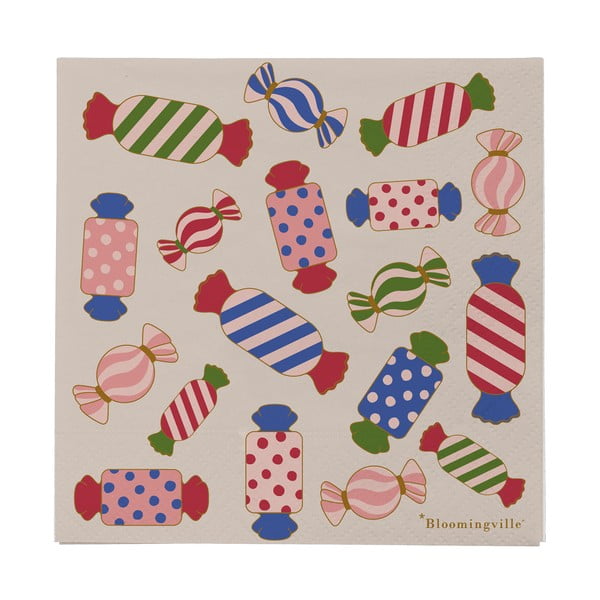 Iš popieriaus servetėlės 20 vnt. 33x33 cm Caramella – Bloomingville