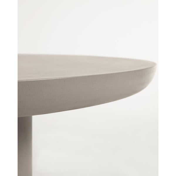 Iš betono sodo valgomojo stalas ø 110 cm Taimi – Kave Home-image-1