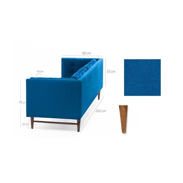 Mėlyna sofa Balcab Home Eva-image-3