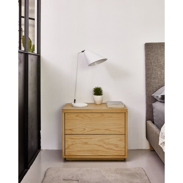 Natūralios spalvos naktinis staliukas Abilen – Kave Home-image-1