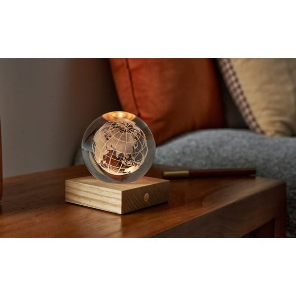 Tamsiai rudos spalvos šviečianti dekoracija USB Amber – Gingko-image-4