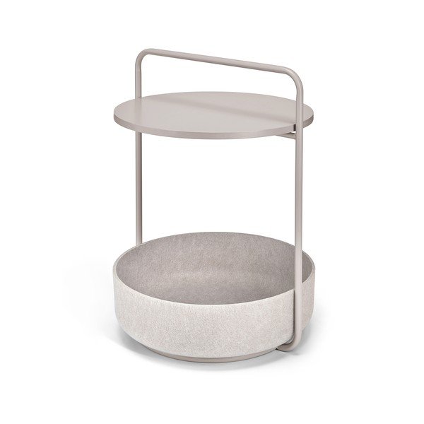 Apvalios formos šoninis stalas ø 50 cm Tavolino Nougat – MiaCara