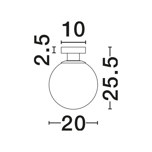 Baltos spalvos/auksinės spalvos iš stiklo lubinis šviestuvas Vita – Nova Luce-image-4