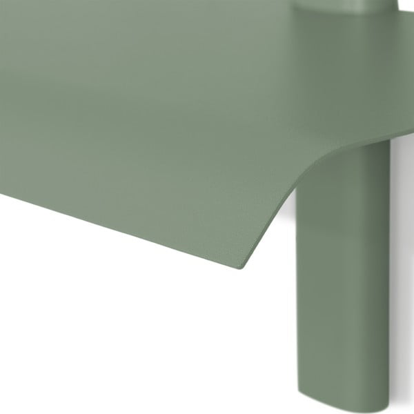 Pilkai žalios spalvos iš metalo sieninė lentyna 60 cm Hola – Spinder Design-image-4
