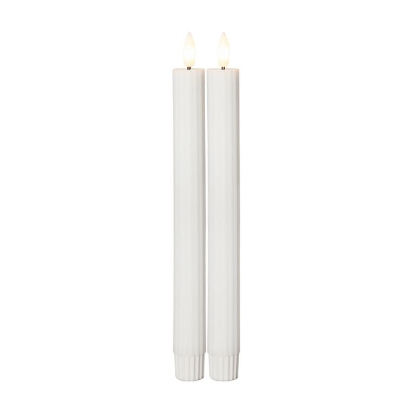 LED žvakės 2 vnt. (aukštis 25 cm) Flamme Stripe – Star Trading