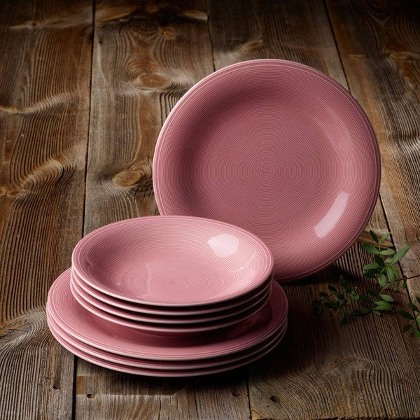 Rausva porcelianinė lėkštė "Like", "Villeroy & Boch Group", 28,5 cm-image-1