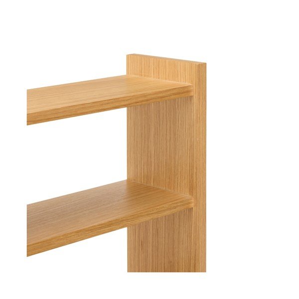 Natūralios spalvos kelių aukštų sieninė lentyna iš ąžuolo 85 cm Kant – Hübsch-image-4