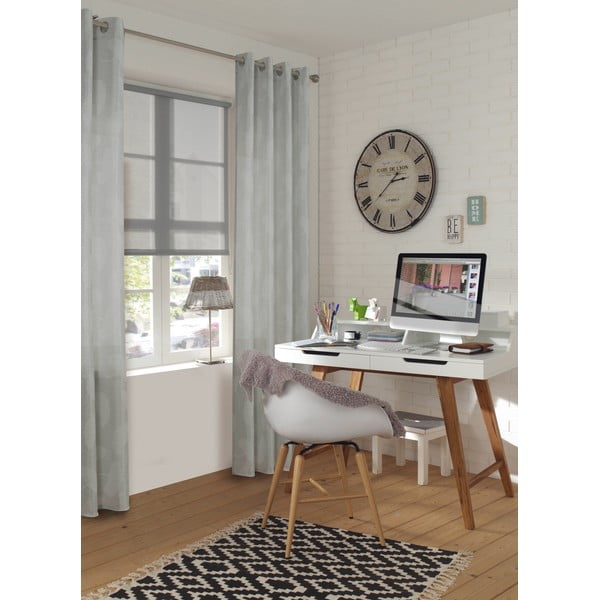 Šviesiai pilkos spalvos iš žakardo užuolaida 140x245 cm Gingko – Sehlbach-image-2